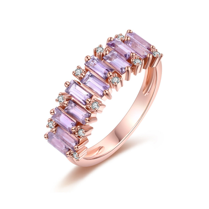 Pink Sapphire and Diamond Ring / PK-169R+1/CHR