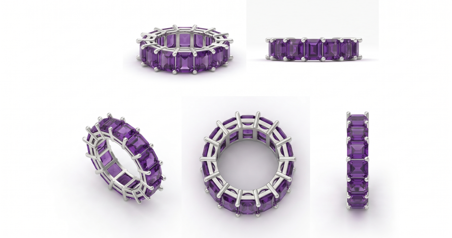 Eternity Ring with Amethyst / HK2508036-R3